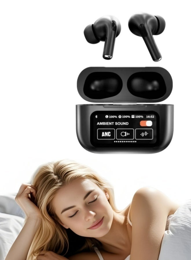 flyview Flyview Wireless Headphones With Noise Cancelling Wireless Earbuds Noise Cancelling Headphones With Touchscreen Anc Headphones With Screen Wireless Earphones Headphones Z004617816D9955FA09BCZ